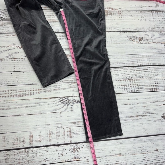 La Vie Women’s size 29 Clemence Gray Velvet High Rise Skinny Straight Leg Pants - Picture 15 of 16